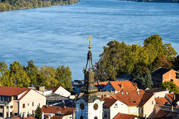 Obraz premium View Across Zemun To Belgrade