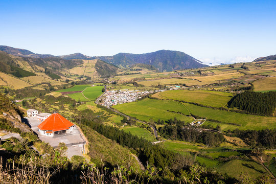 Lloa Valley, where many agricultural products are grown