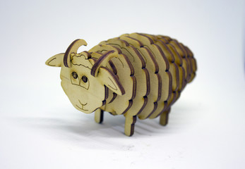 Wooden figure of sheep