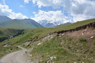 Kazakhstan landscape mountain spur