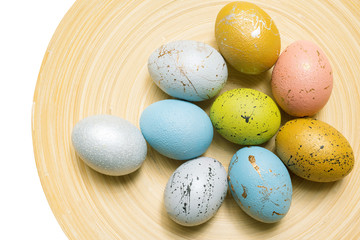 easter background. isolated on white