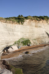 Beach Loggos, near the village of Peroulades on the island of Corfu