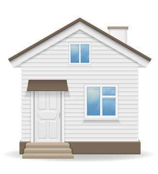 small country house vector illustration