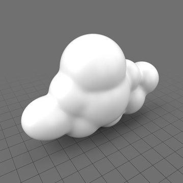 Abstract white cloud