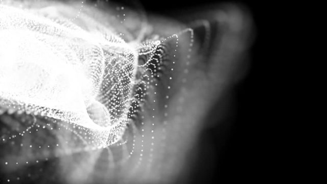 Abstract technology and engineering background with original organic motion
