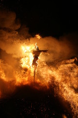 Obraz na płótnie Canvas bonfire funken burning of witches