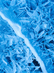 Background of the texture of the ice
