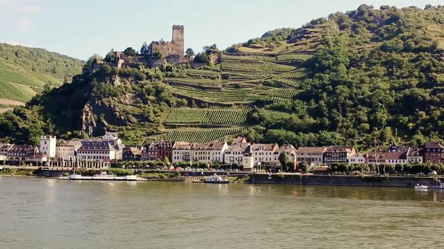 river rhein germany view landscape