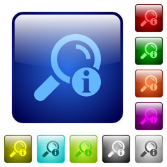 Search result information color square buttons