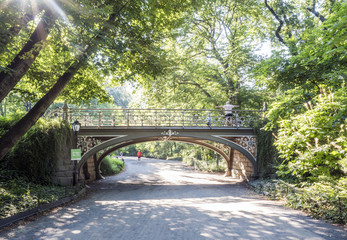 Bridge at Central Park, New York City, NY, USA on the 1st of August, 2017