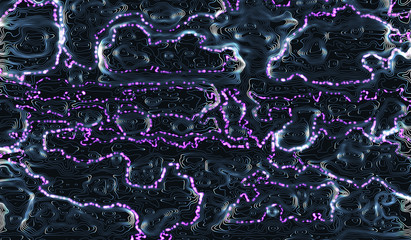 The concept of high technology technology, the energy stripes on a blue background. for futuristic design, shiny dark blue texture, abstract vector illustration.