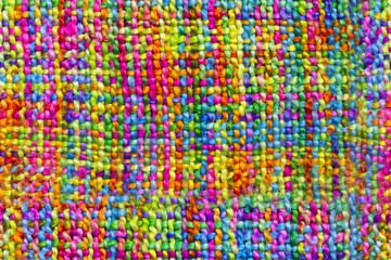 Weaving bright colorful wool seamless patter for plaid, blanket, carpet or scarf.