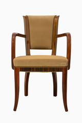 Vintage Art deco Chair isolated on white background