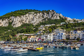Fototapeta na wymiar Italy. Capri Island. Capri Town - Marina Grande