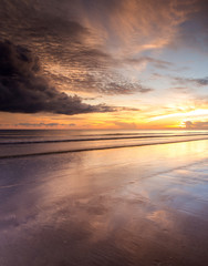 Fototapeta na wymiar sunset seascape for background purpose.