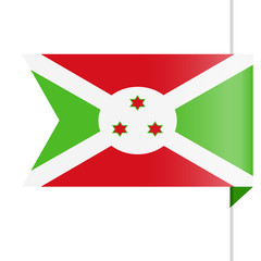 Burundi Flag Vector Bookmark Icon
