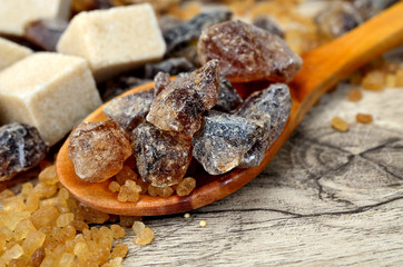 brown sugar on table