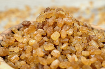 brown sugar on table