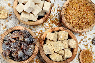 brown sugar on table