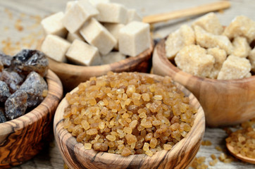 brown sugar on table