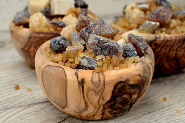 brown sugar on table