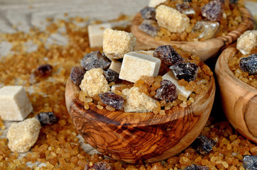 brown sugar on table