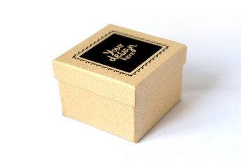 Cardboard Gift Box Mockup 1