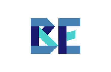 BE Ribbon Letter Logo