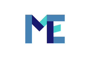 ME Ribbon Letter Logo