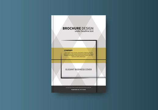 Geometric Book/Report Cover Layout 19