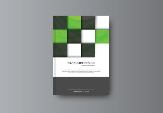 Geometric Book/Report Cover Layout 21