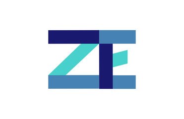 ZE Ribbon Letter Logo