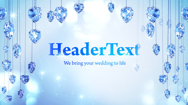 Blue Crystal Hearts Title
