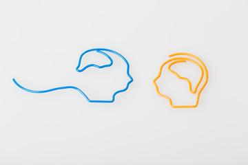 Brain diseases problem cause chronic severe headache migraine. Male adult look tired and stressed...