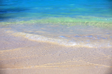 sea surf on a sand beach