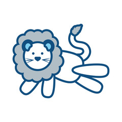 cartoon lion icon image