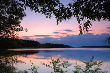 Fototapeta na wymiar Jordan Lake, North Carolina