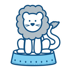 cartoon circus animals design