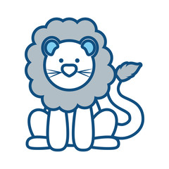 cartoon lion icon image