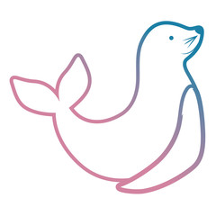 cartoon seal icon image