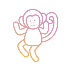 cartoon monkey icon image