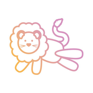cartoon lion icon image