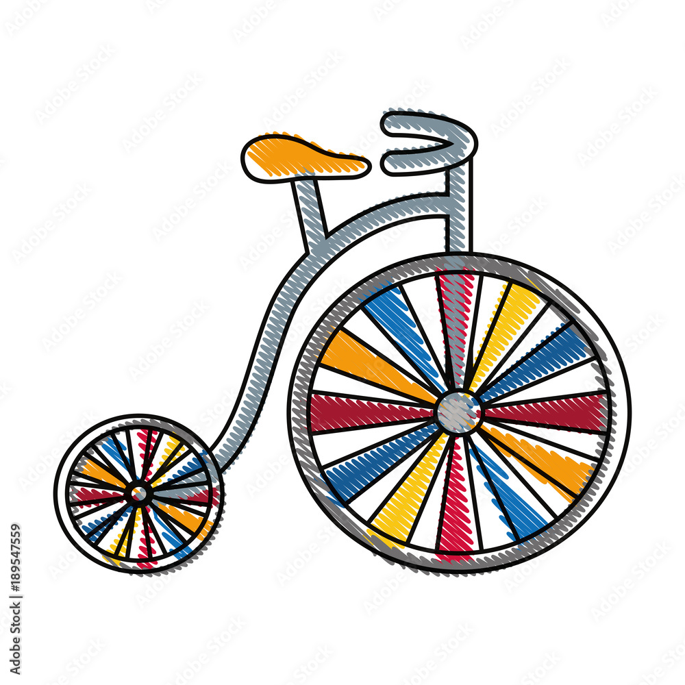 Wall mural monocycle icon image