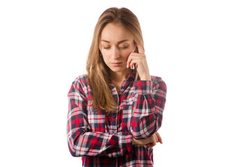 Woman in shirt remembers thinking