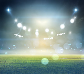 lights at night and stadium 3D