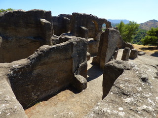 Ruinas de Bobastro, Ardales, Guadalteba (Málaga) en Andalucia,España. Conjunto arqueológico...