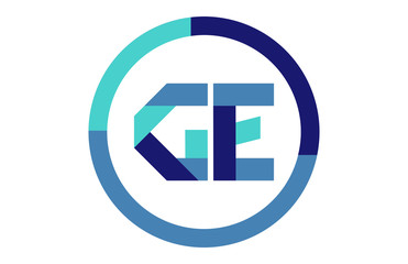 GE Global Circle Ribbon letter Logo
