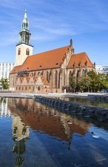 Fototapeta na wymiar St. Mary's Church (Marienkirche) in Berlin, Germany