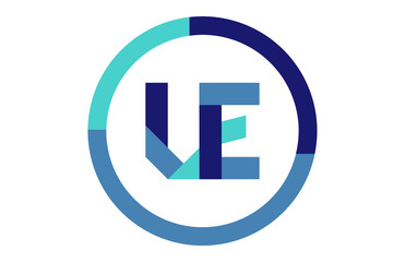 UE Global Circle Ribbon letter Logo
