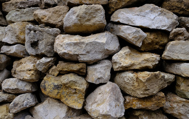 Stone fence at home
